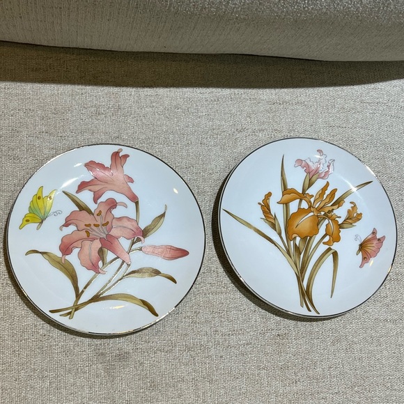 Vintage Floral Plate Set of 2 - Picture 4 of 9